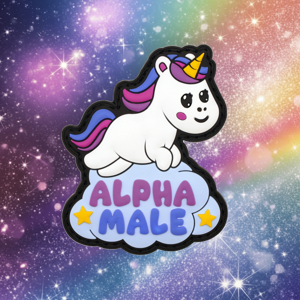 "Alpha Male" Unicorn Patch