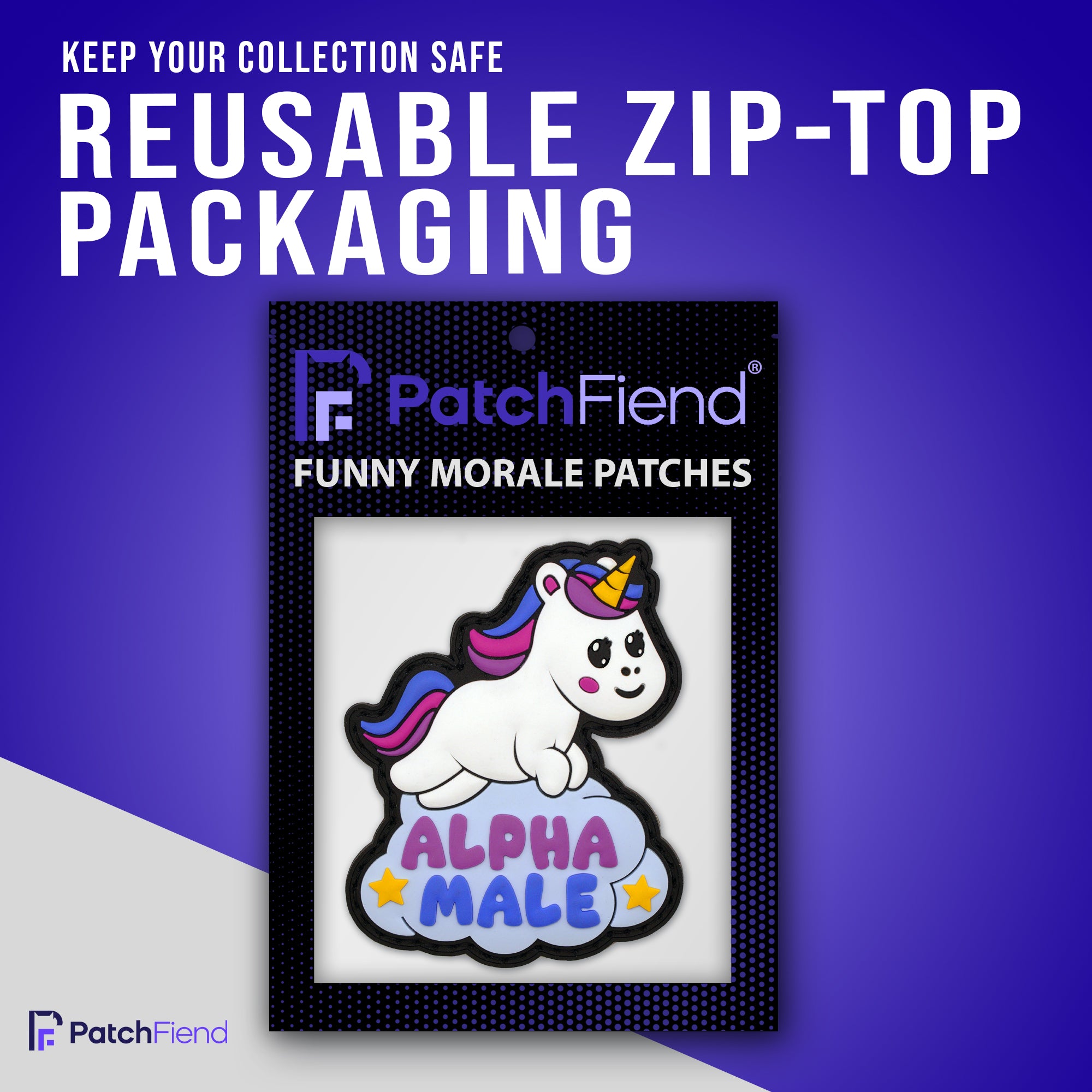 "Alpha Male" Unicorn Patch