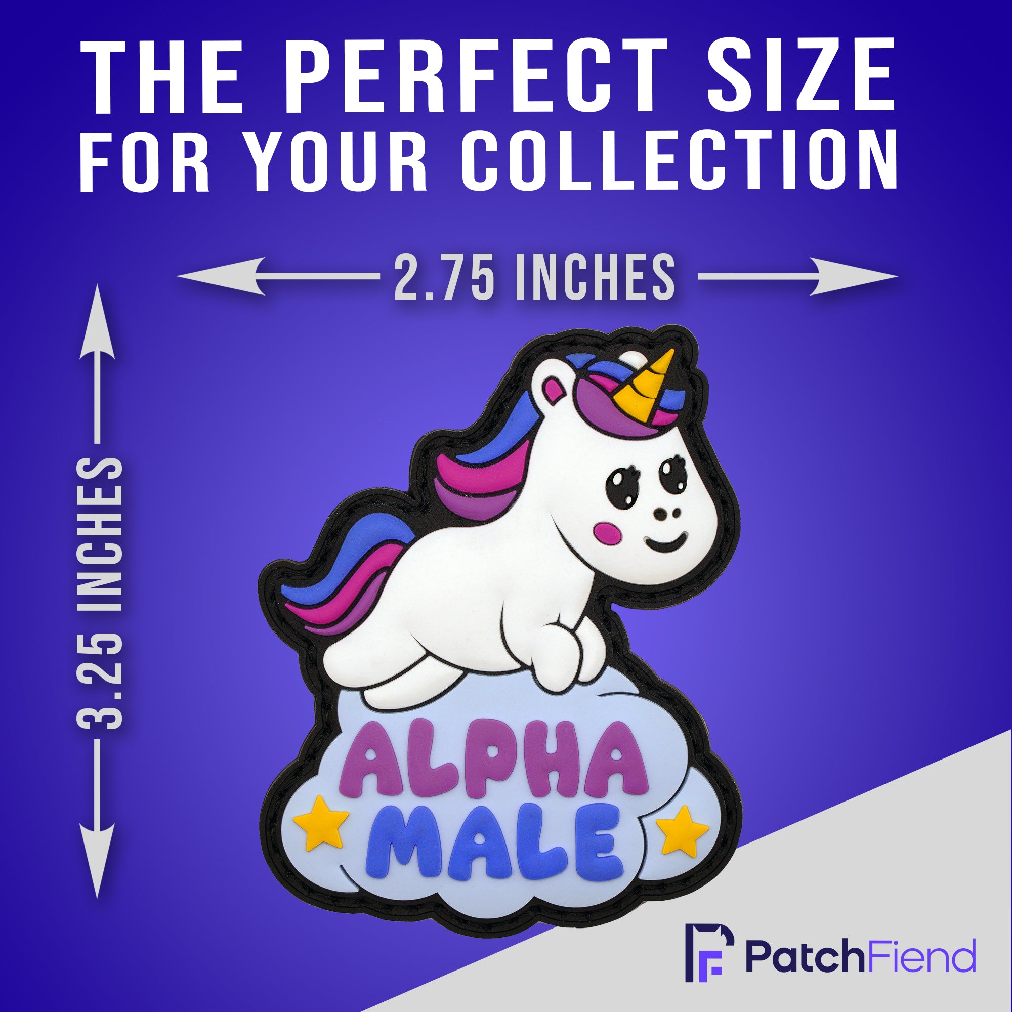 "Alpha Male" Unicorn Patch