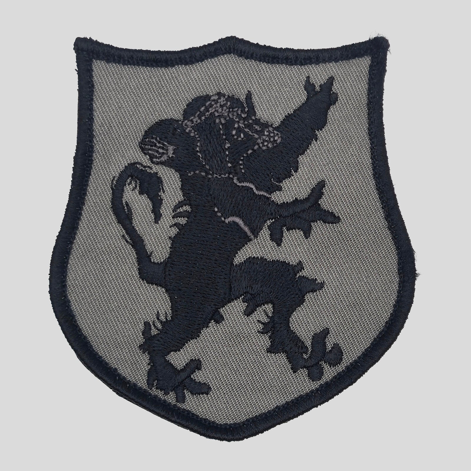 Rampant lion heraldic crest embroidered morale patch by Tactical Hostyle