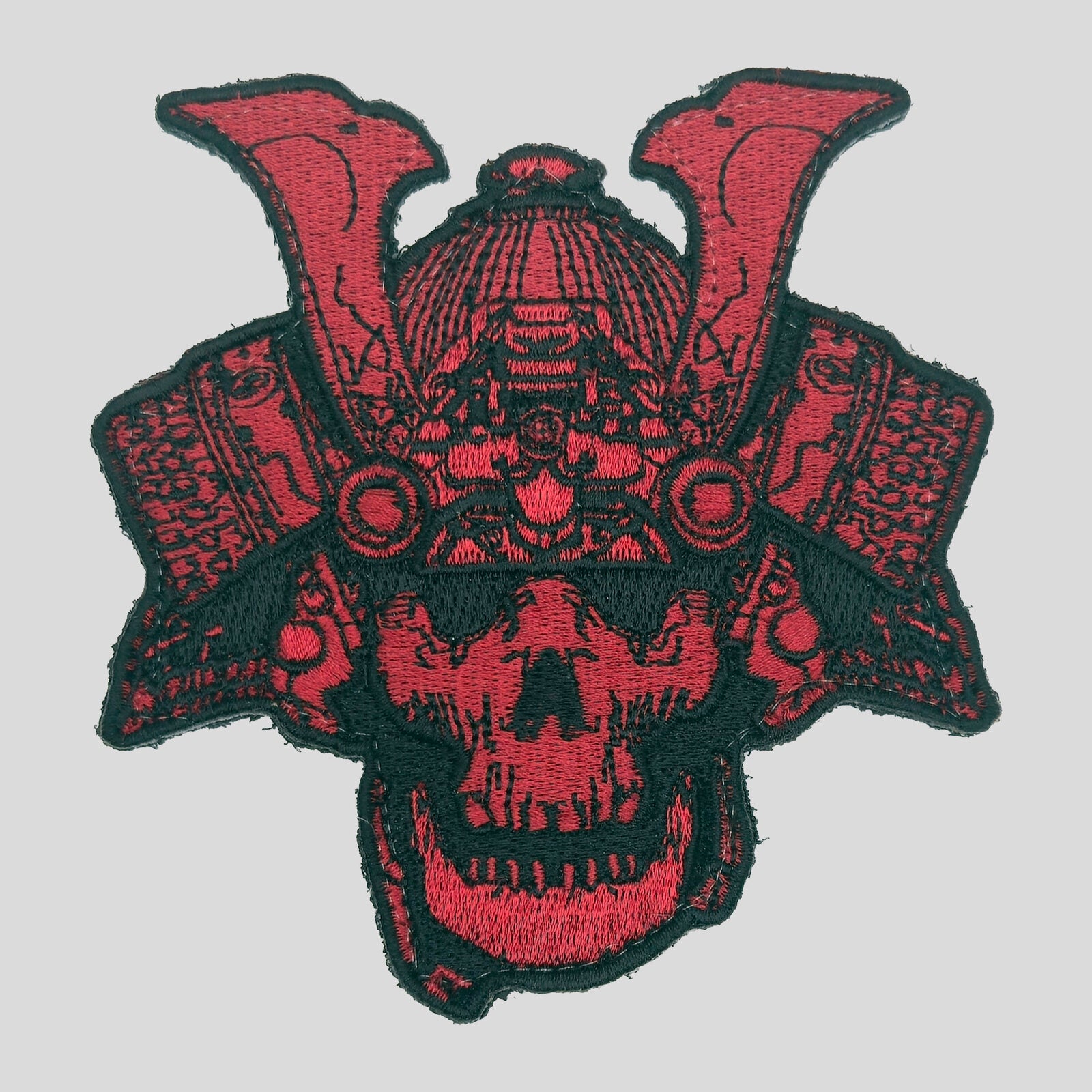 Samurai skull mask patch red and black by Tactical Hostyle
