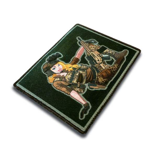 Modern Pinup Girl Navy Seal Morale Patch Patch Fiend