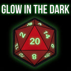 D20 patch numbers glowing green in the dark by Patch Fiend