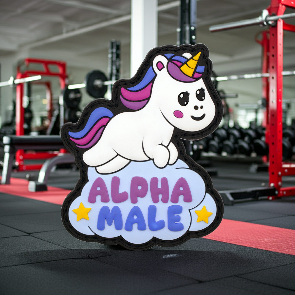 "Alpha Male" Unicorn PVC Morale Patch