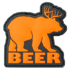 Mythical "BEER" Bear Deer Creature PVC Morale Patch, photo 9