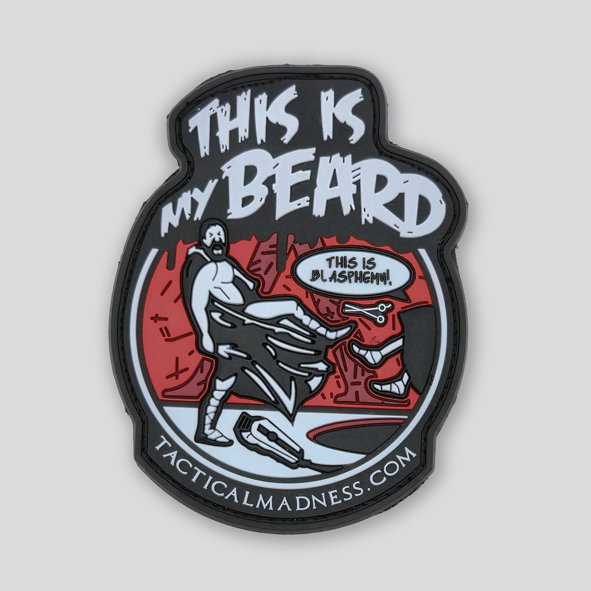 This Is My Beard Sparta Kick PVC Patch by Mojo Tactical