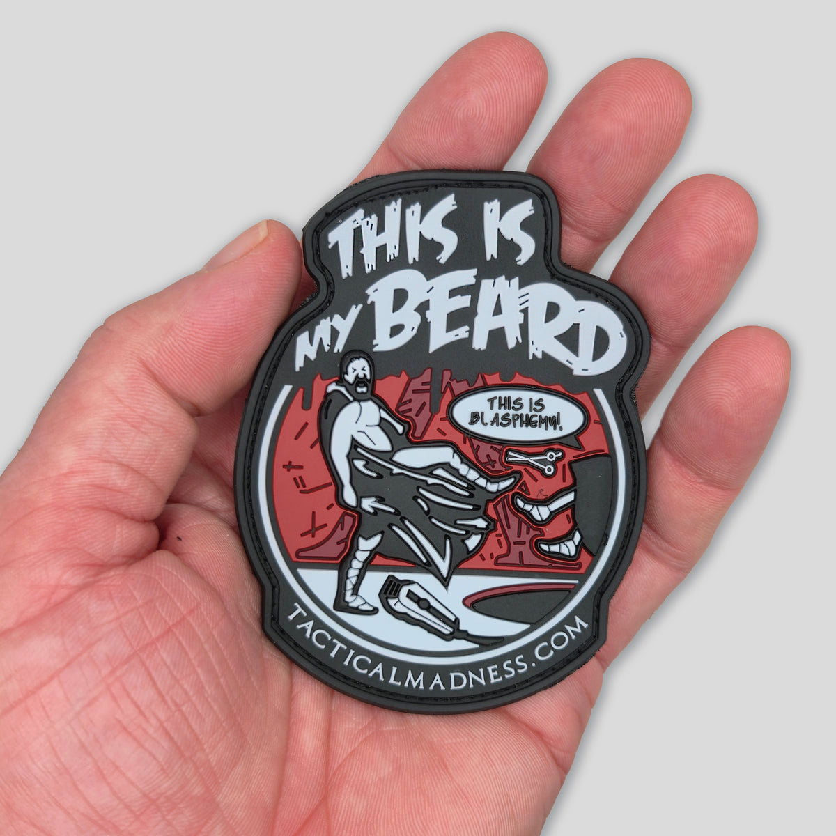 "This Is My Beard" Sparta Kick PVC Morale Patch, photo 2
