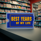 "Best Years of My Life" VHS Glow in the Dark PVC Morale Patch, photo 2