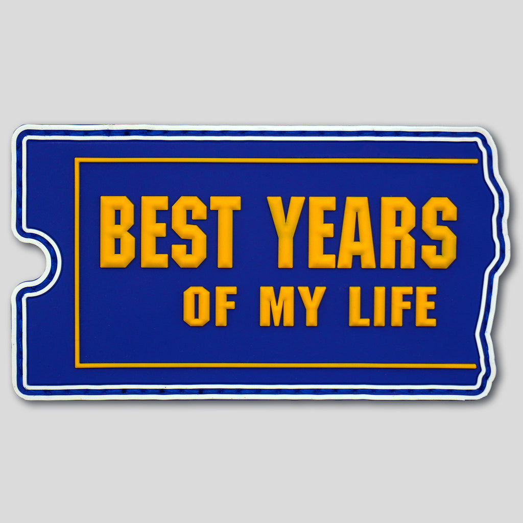 Best Years of My Life VHS PVC Morale Patch
