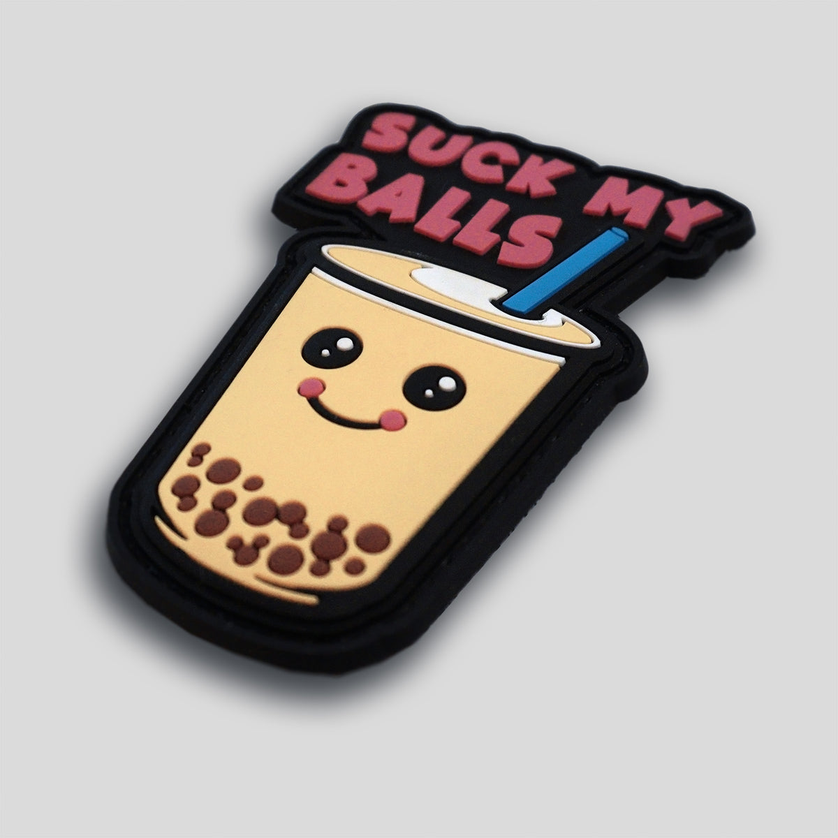 Bubble Tea "Suck My Balls" PVC Morale Patch