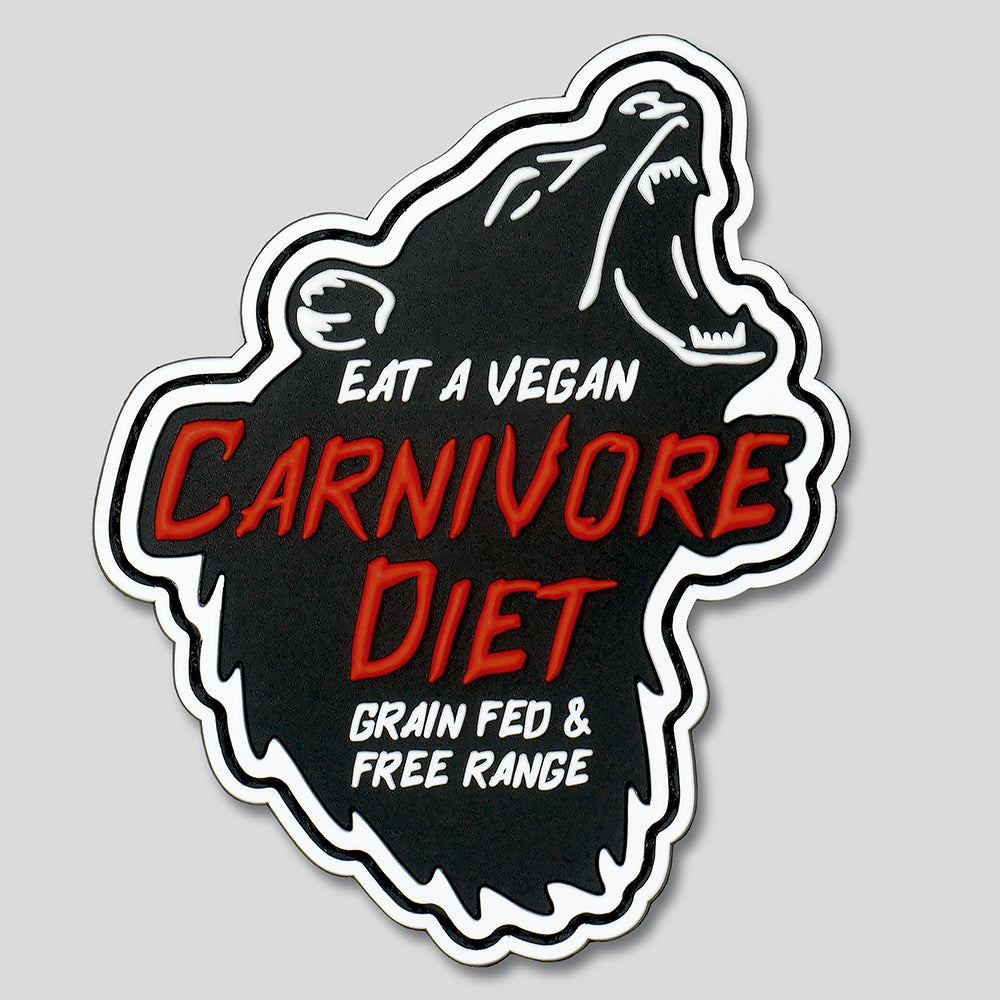 Carnivore Diet Bear PVC Morale Patch