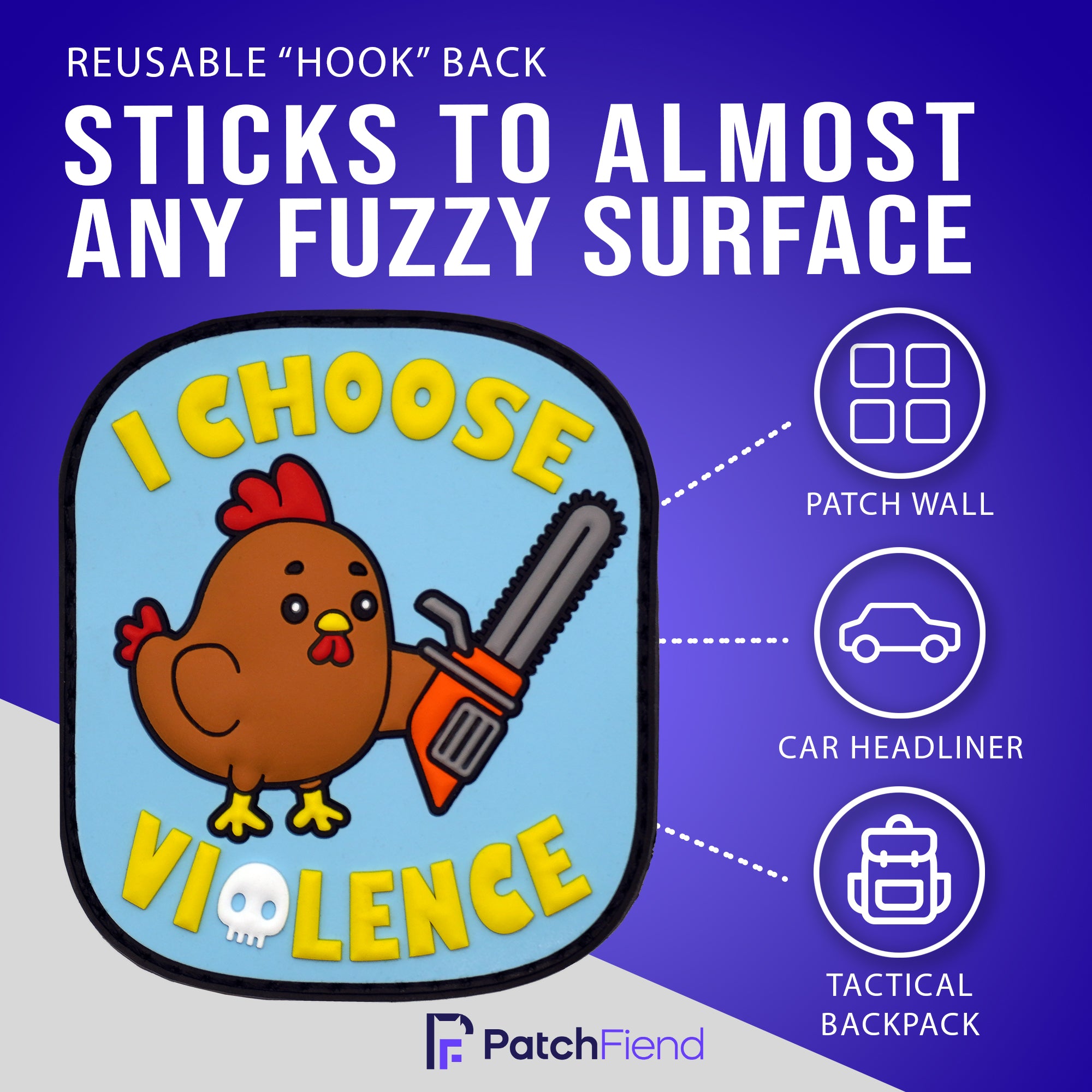 Choose Violence Chicken Patch