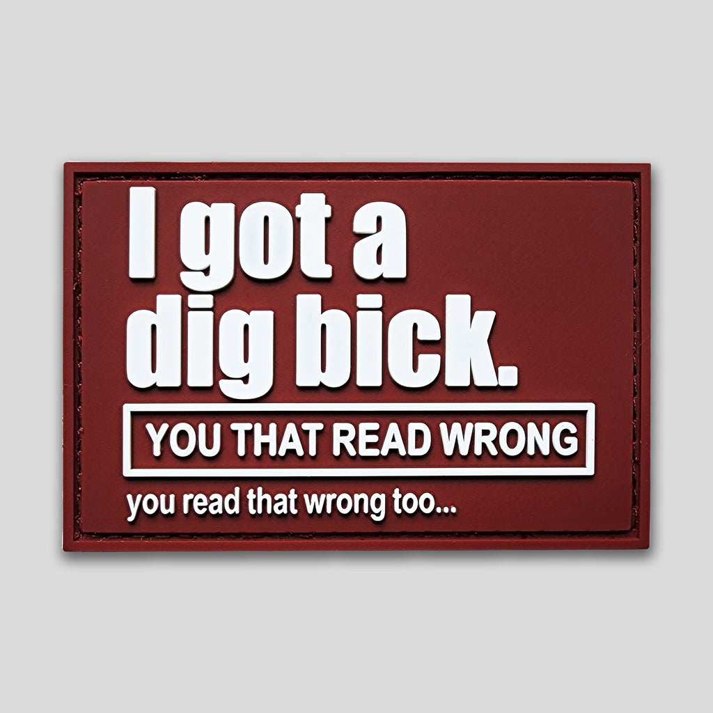You Read That Wrong Double-Take PVC Morale Patch