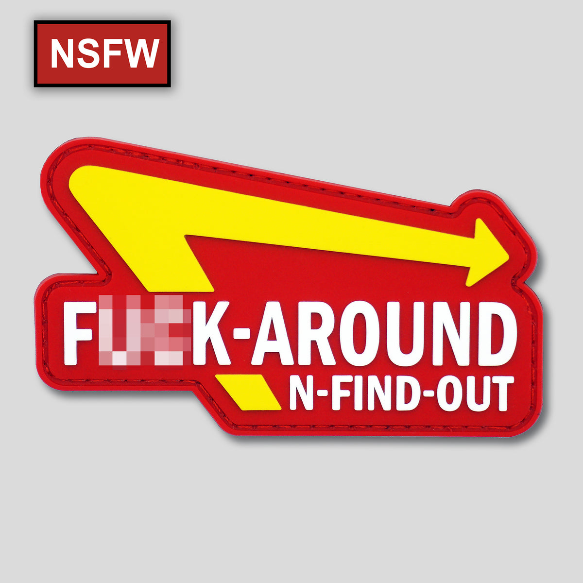 F Around and Find Out Fast Food PVC Morale Patch