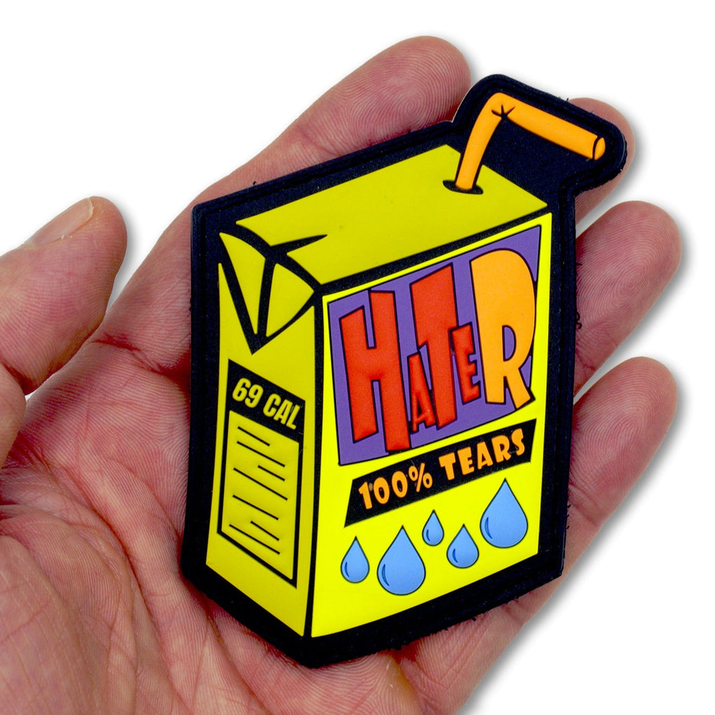 Hater Tears Juice Box PVC Morale Patch, photo 4