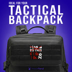 "I Can Do This" Glow in the Dark PVC Morale Patch, on a backpack