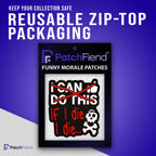 "I Can Do This" Glow in the Dark PVC Morale Patch, in its packaging
