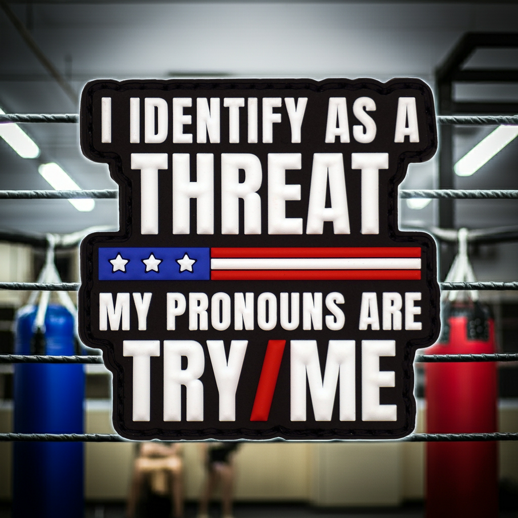 Try/Me Pronouns PVC Morale Patch