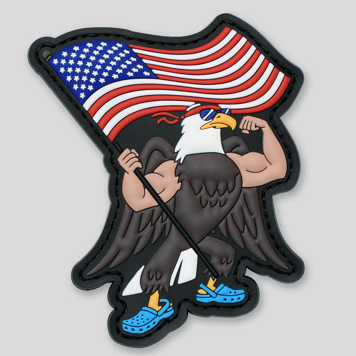 Freedom Flexing Merican Eagle PVC Morale Patch