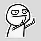 Middle Finger Meme Guy PVC Morale Patch