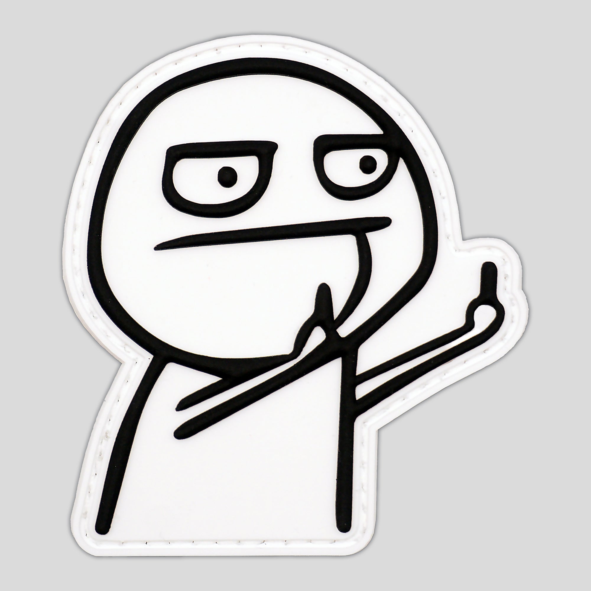 Middle Finger Meme Guy Patch