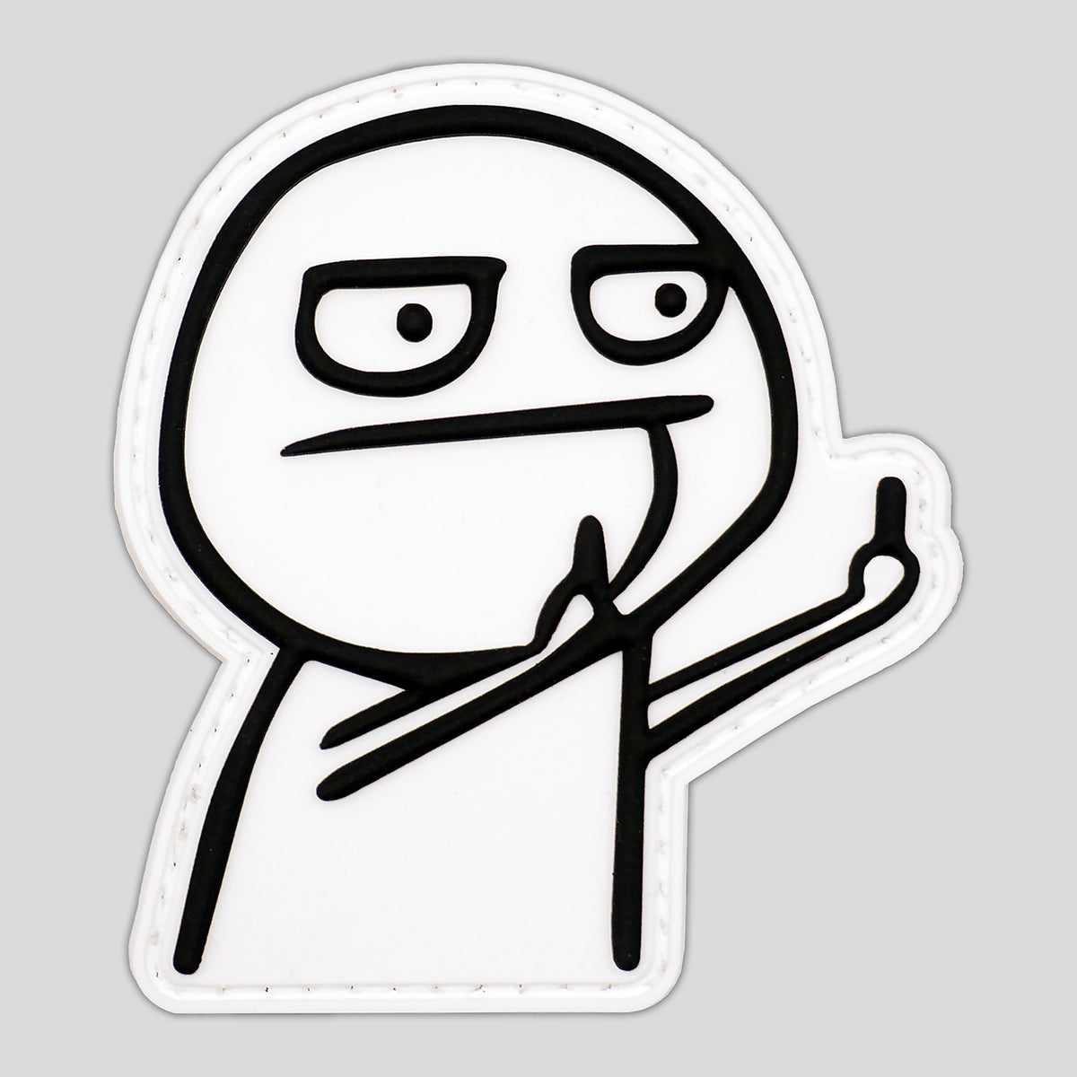 Middle Finger Meme Guy PVC Morale Patch