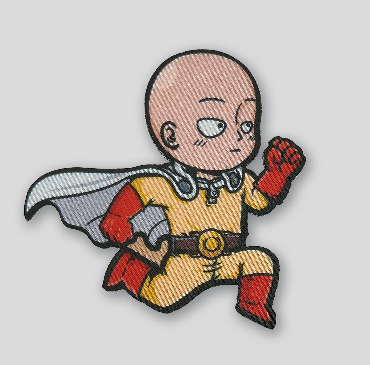 One Punch Caped Baldy Chibi Woven Patch by Mojo Tactical