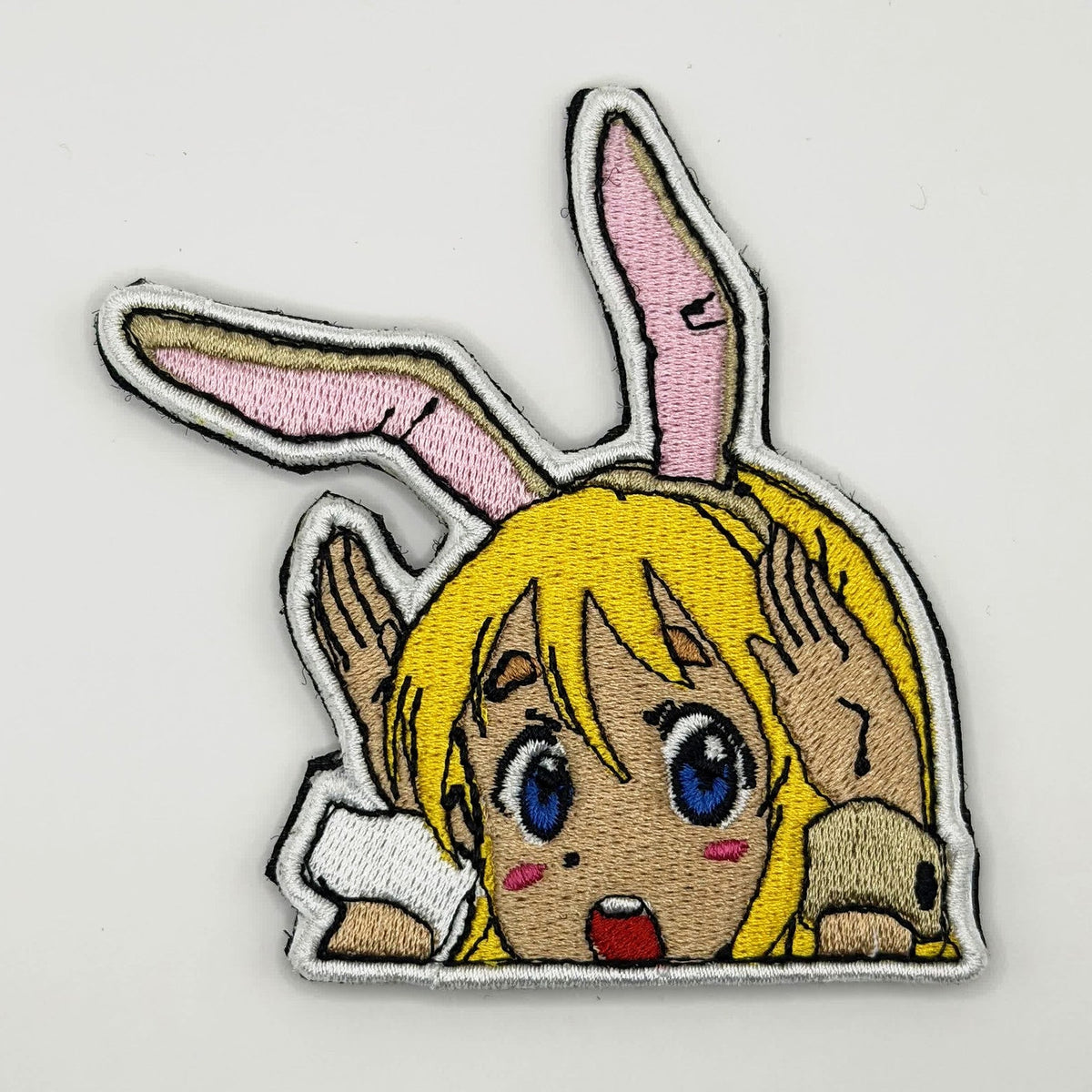 Anime keyboardist bunny girl peeker embroidered patch by FOTB Patches