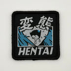Kanji degenerate anime face woven patch by FOTB Patches