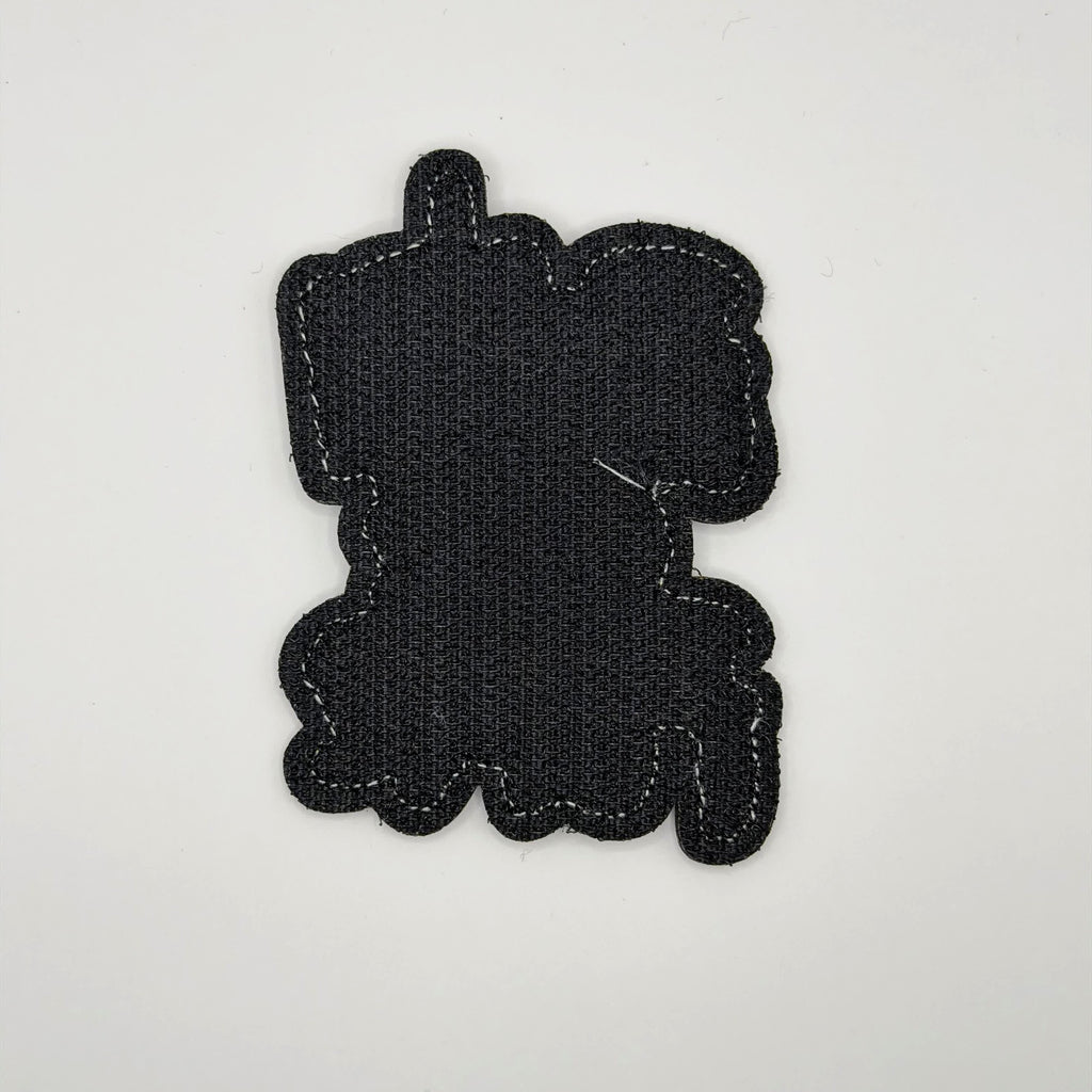 Faith Over Fear embroidered patch hook back, by FOTB Patches