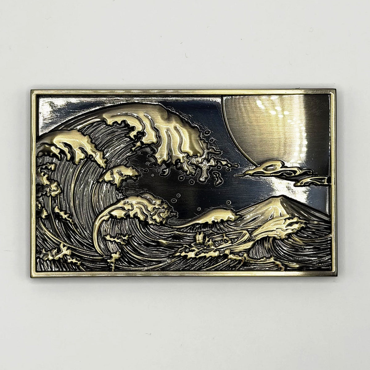 Great Wave hard enamel metal patch by FOTB Patches