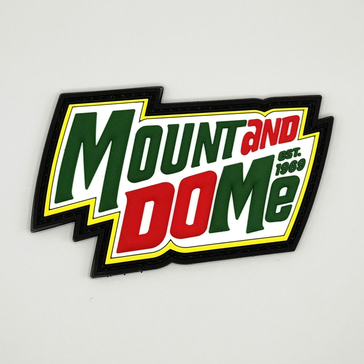 Mount and Do Me Soda Parody Glow PVC Morale Patch