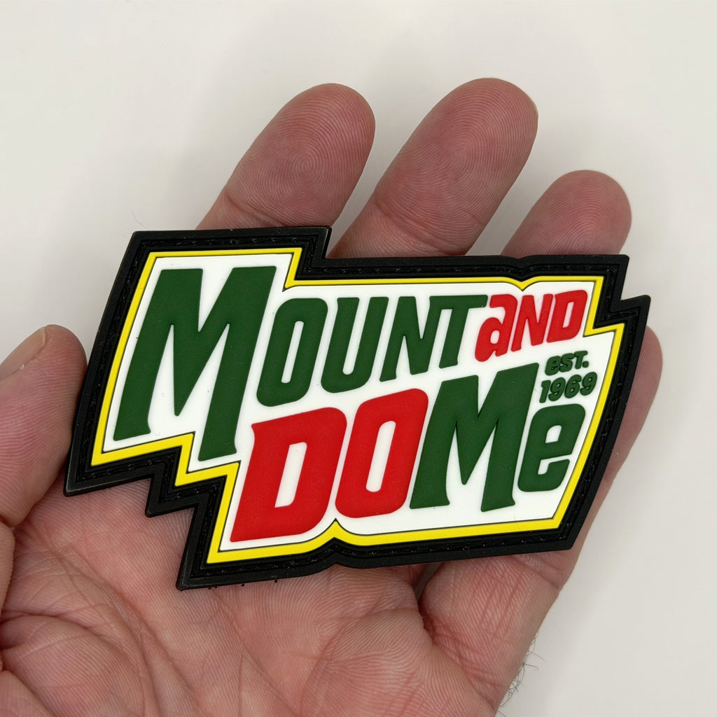 Mount and Do Me patch in hand for size