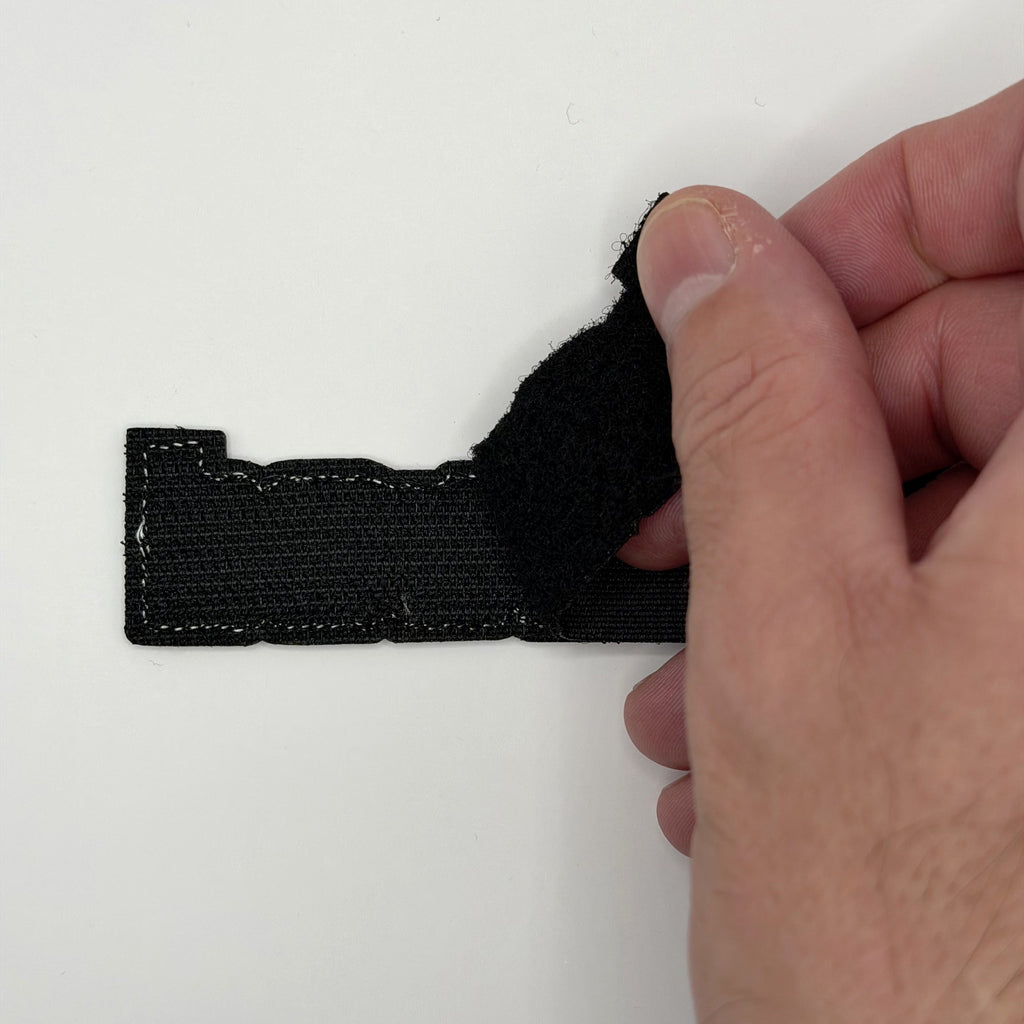 Wasted embroidered patch hook back, by FOTB Patches