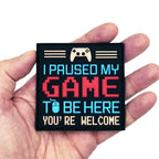 "I Paused My Game" Gamer PVC Morale Patch, photo 2