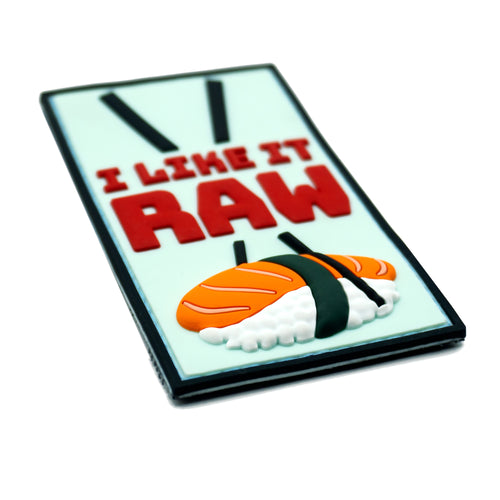 "I Like It Raw" Sushi PVC Morale Patch, photo 2