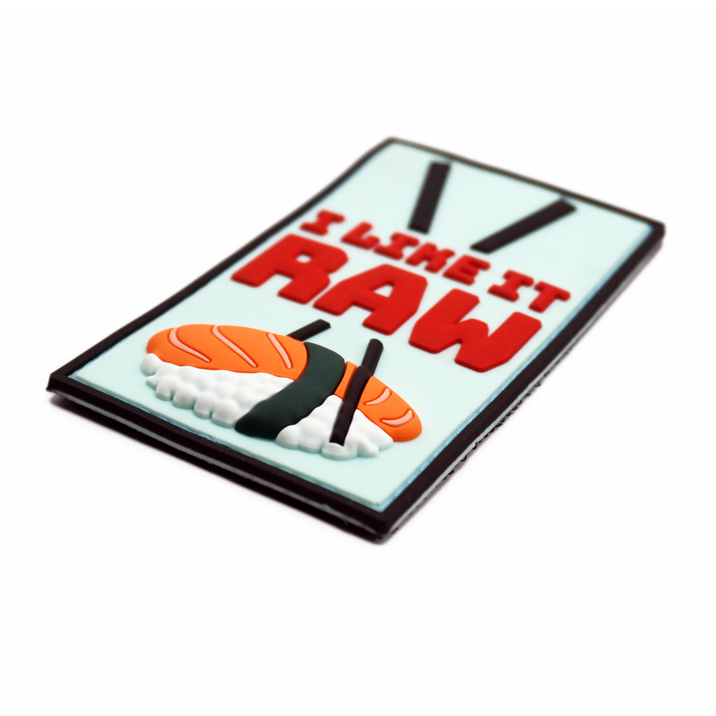 "I Like It Raw" Sushi PVC Morale Patch, photo 4