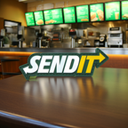 "Send It" Glow in the Dark PVC Morale Patch, photo 5