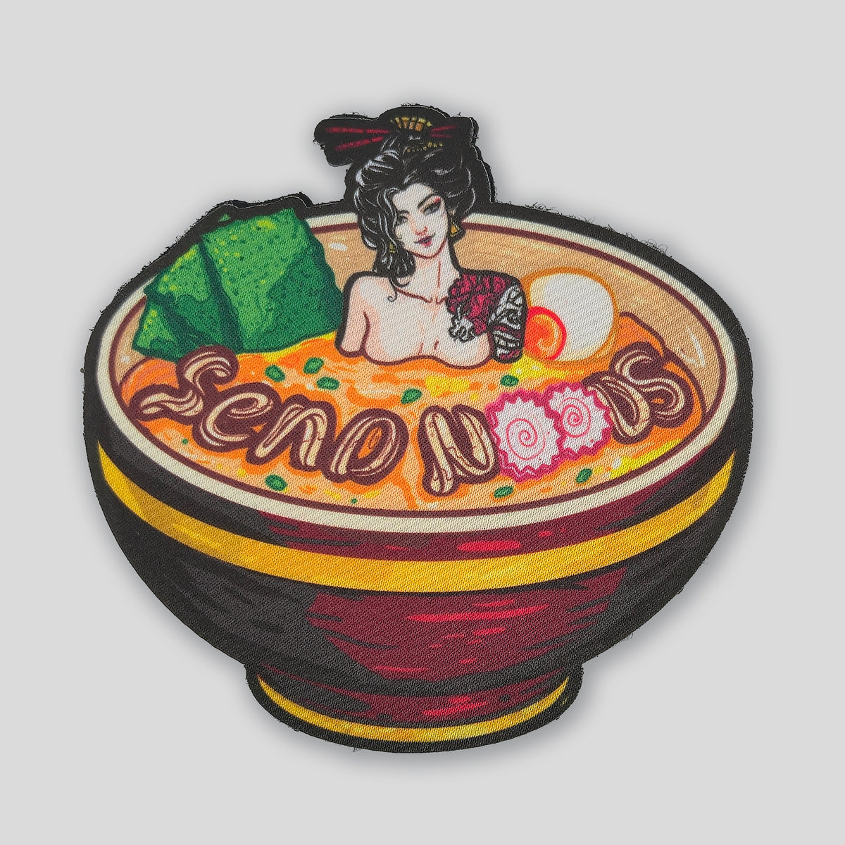 Send Noods Geisha Ramen Woven Patch by Mojo Tactical