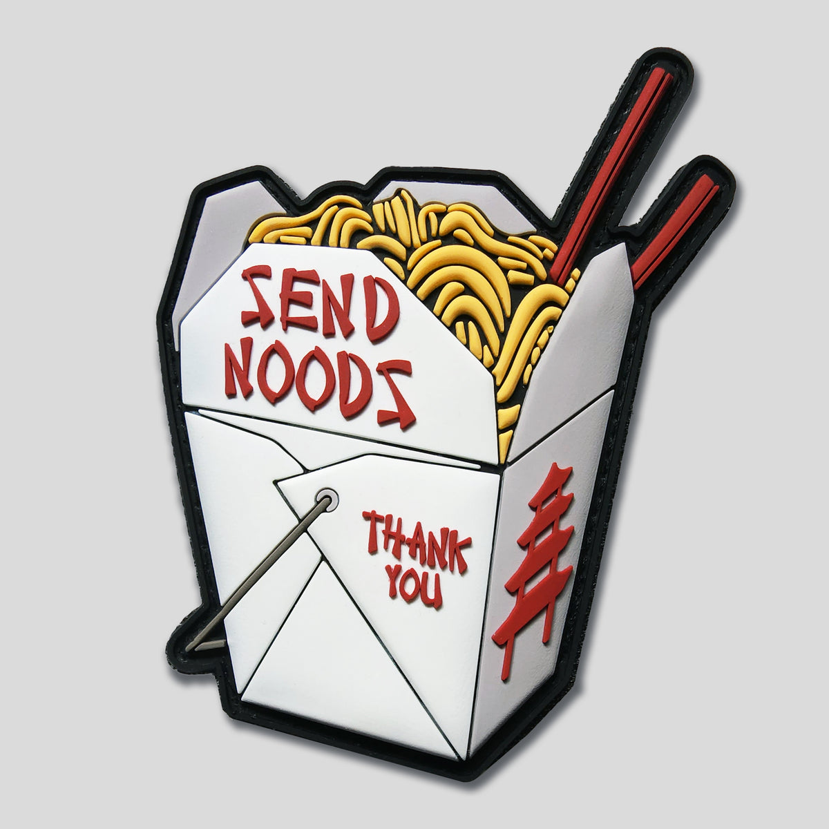 Send Noodz Takeout Box PVC Morale Patch