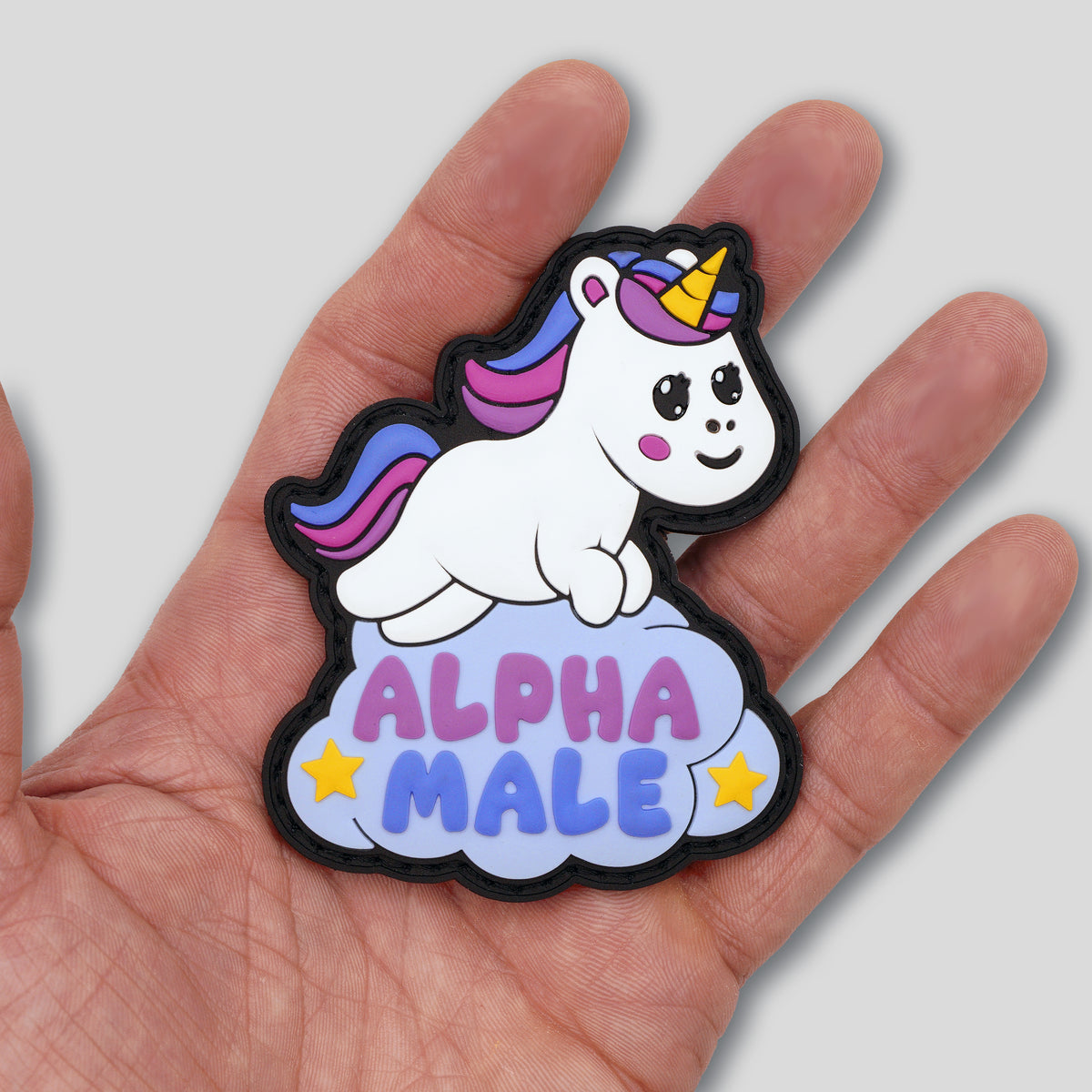 "Alpha Male" Unicorn PVC Morale Patch