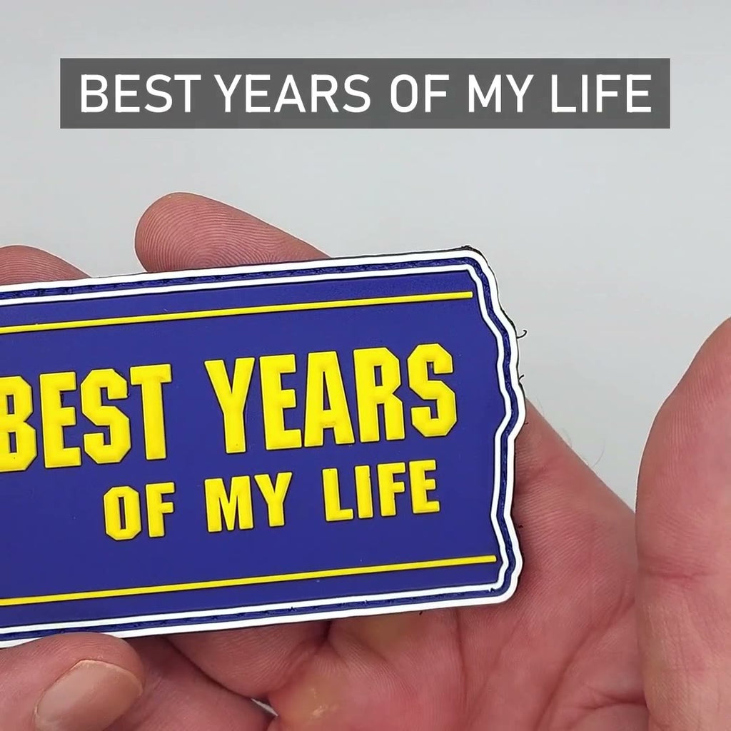 "Best Years of My Life" VHS PVC Morale Patch video