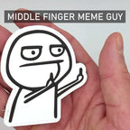 Middle Finger Meme Guy PVC Morale Patch video