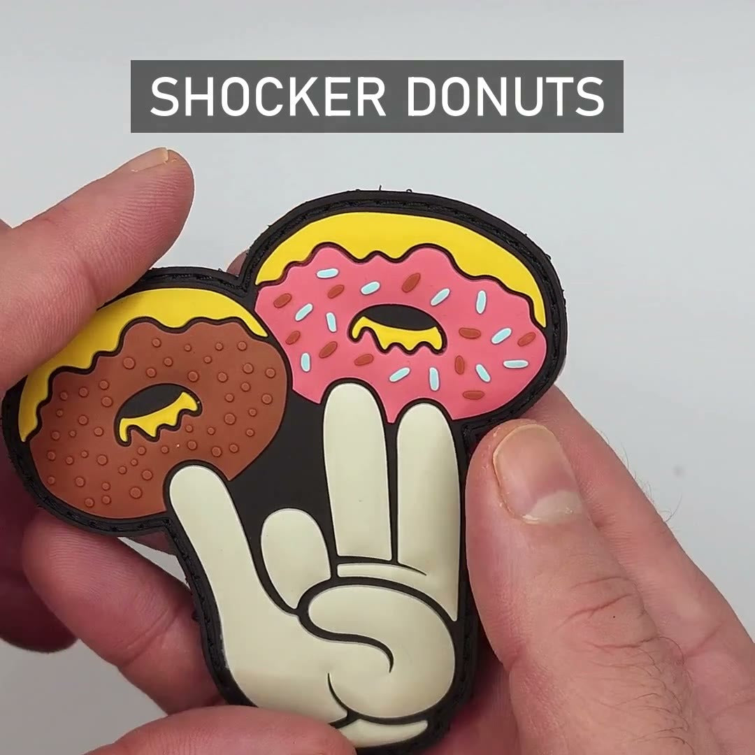 Shocker Donuts PVC Morale Patch video