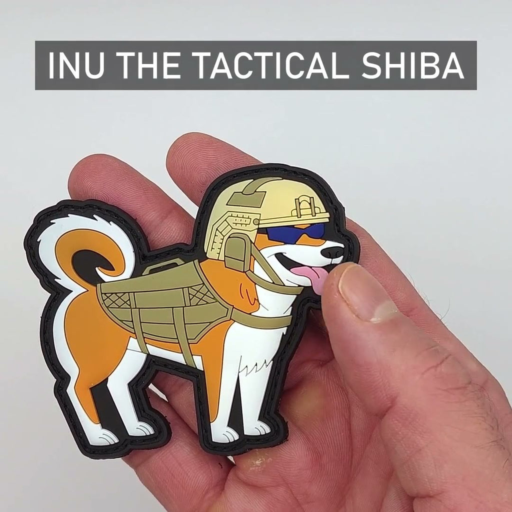 Tactical Shiba Inu PVC Morale Patch video