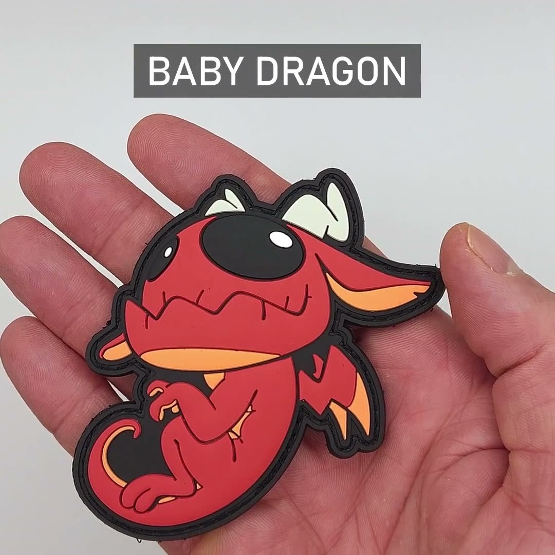Baby Dragon PVC Morale Patch | Pendragon Chronicles video