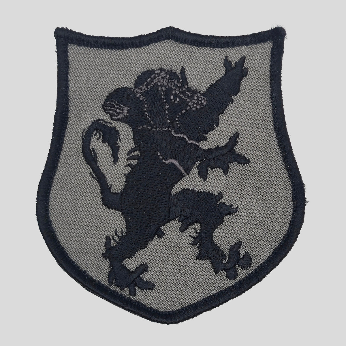 Rampant lion heraldic crest embroidered morale patch by Tactical Hostyle