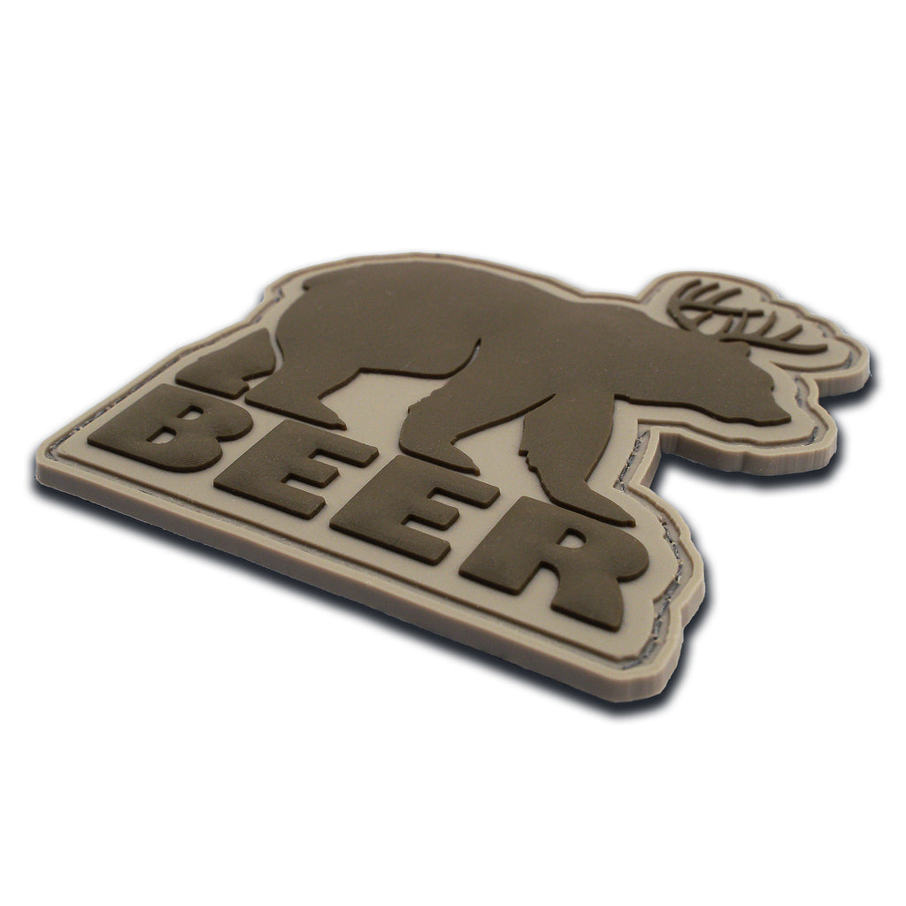 Mythical "BEER" Bear Deer Creature PVC Morale Patch, photo 4