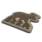 Mythical "BEER" Bear Deer Creature PVC Morale Patch, photo 4