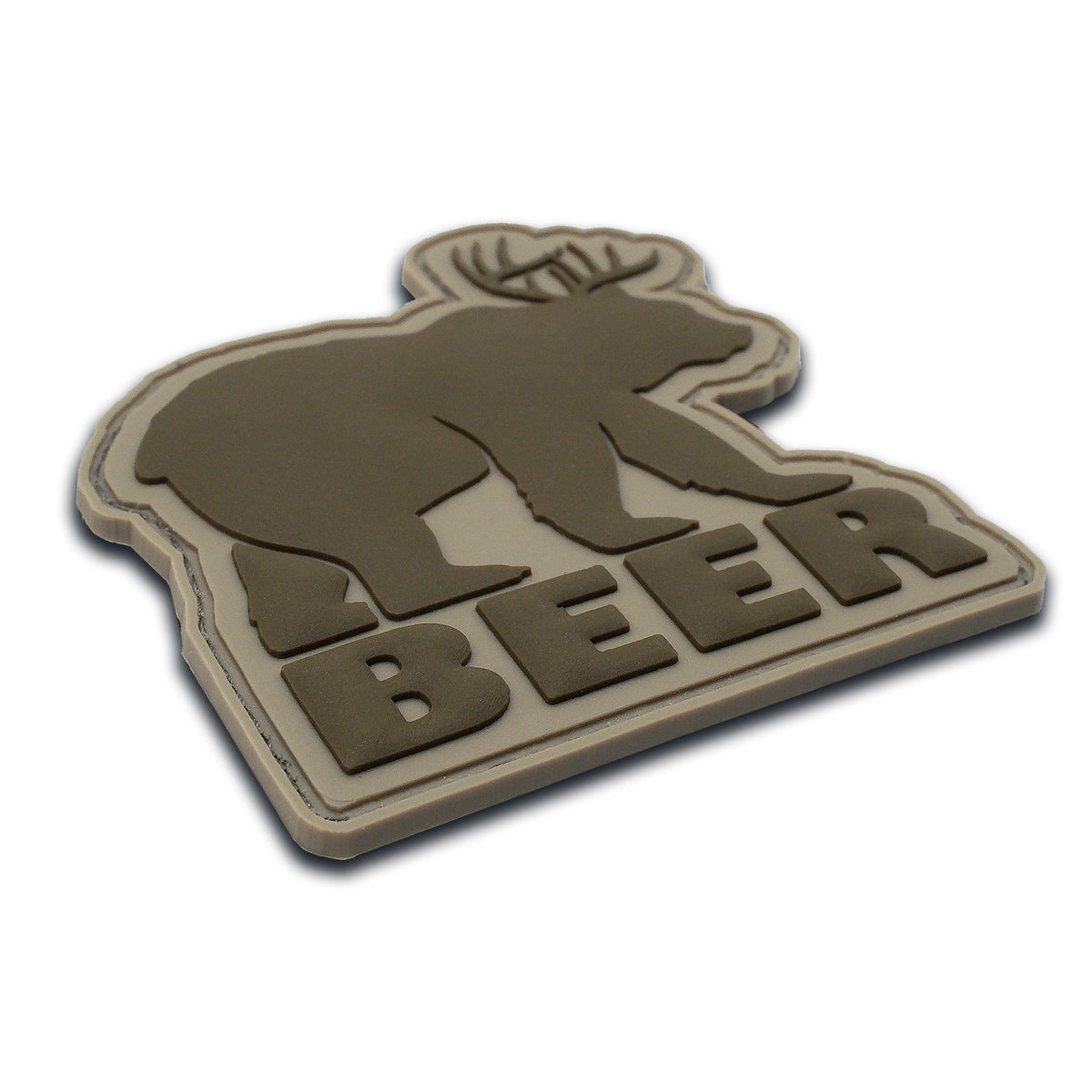 Mythical "BEER" Bear Deer Creature PVC Morale Patch, photo 5